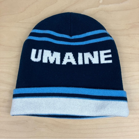 Other - University Of Maine Black Bears UMaine Winter Beanie Hat Blue & White Logo